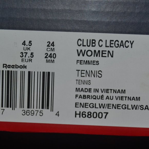 NWT Reebok Classic C Legacy Size 7 - bright yellow - LOWEST PRICE! - Picture 6 of 8